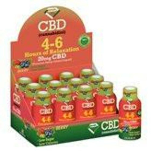 4-6 Hours of Relaxation Diamond CBD Shot 20mg (60ml) - Berry