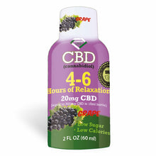 Load image into Gallery viewer, 4-6 Hours of Relaxation Diamond CBD Shot 20mg (60ml) - Berry